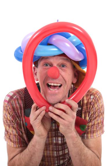 Clown OkiDoki op je kinderfeestje